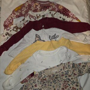 Set of 7 Pairs of Baby Pajamas in 0-3months